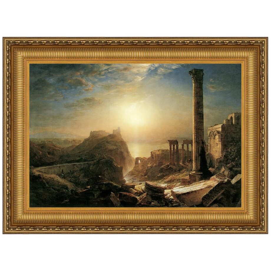 Syria by the Sea Framed Canvas Replica Painting: Small DA4241