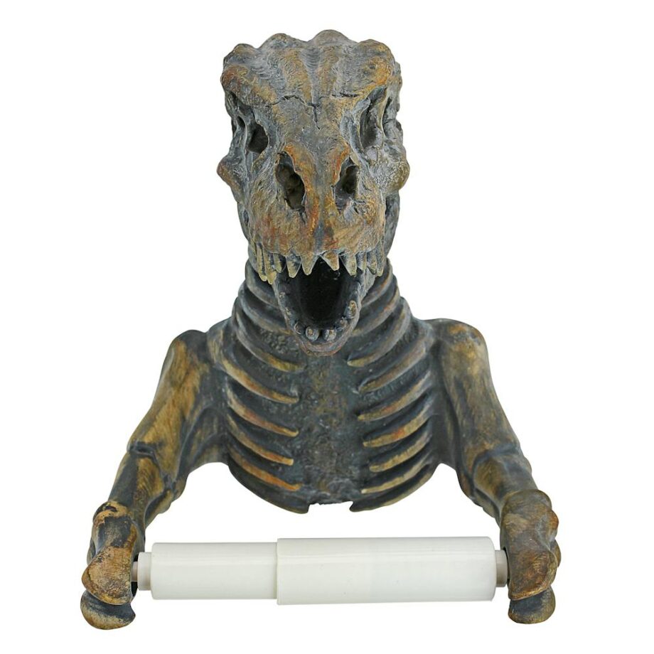 T. Rex Dinosaur Skeleton Bathroom Toilet Paper Holder