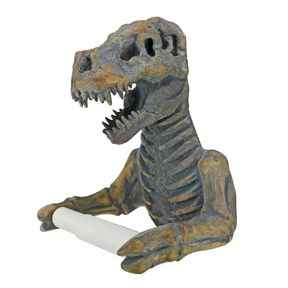 T. Rex Dinosaur Skeleton Bathroom Toilet Paper Holder