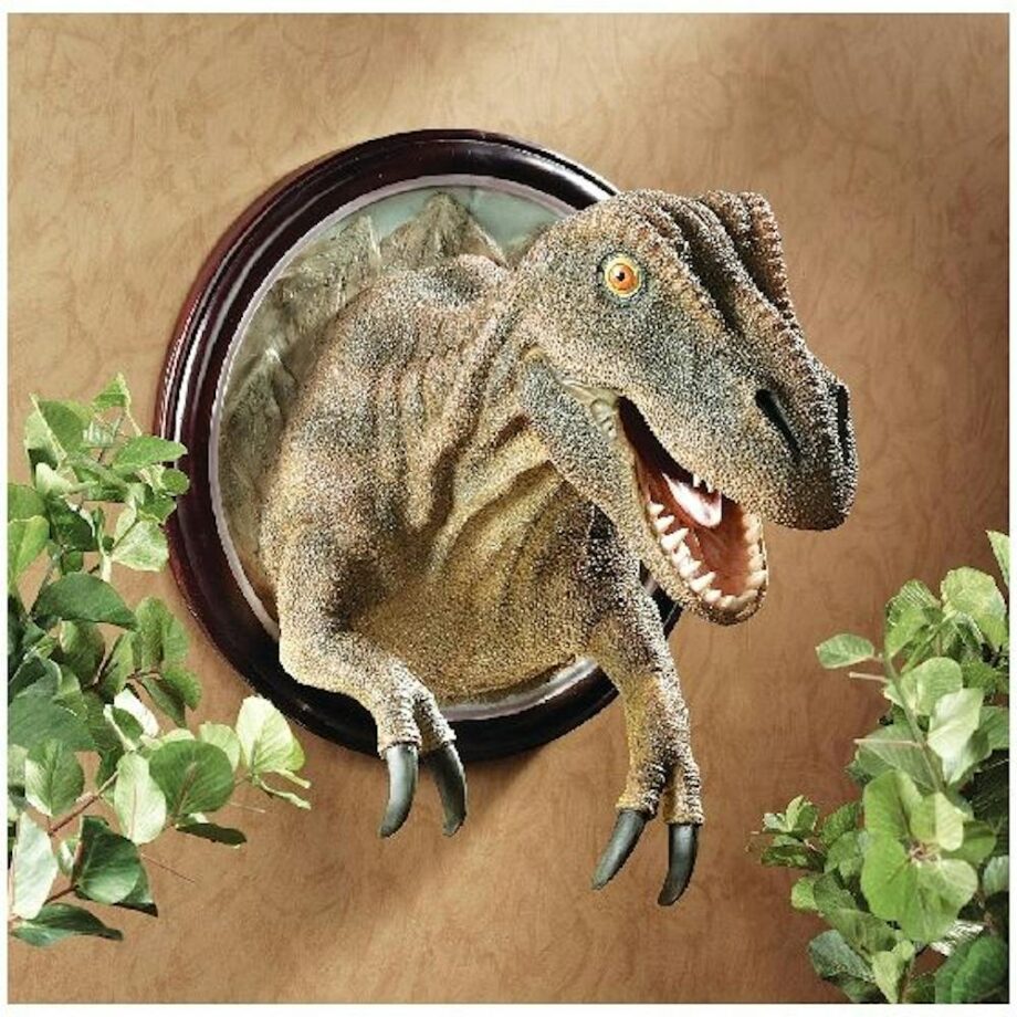 T-Rex Dinosaur Trophy Wall Sculpture CL4891