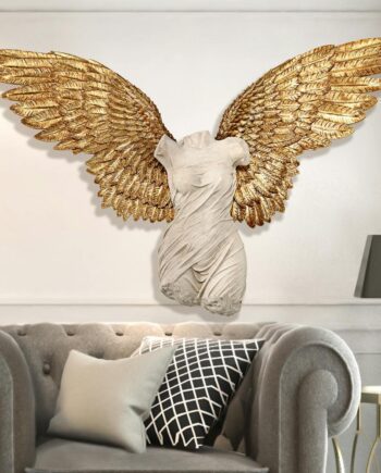 Take Flight Classical Female Torso Angel Wing Wall Sculpture NE210090