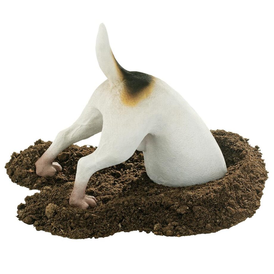 Terrence the Terrier Digging Pet Dog Statue