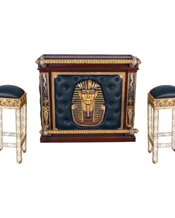 The Altar of Tenenit Egyptian Bar with Two Barstools NE36342