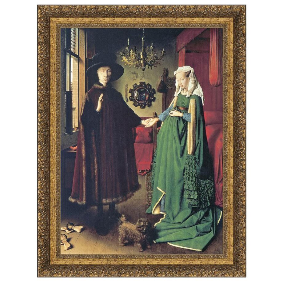 The Arnolfini Marriage Framed Canvas Replica Painting: Small DA1801