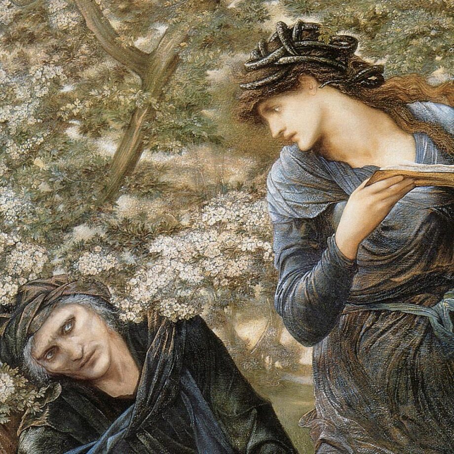 The Beguiling of Merlin Framed Canvas Replica Painting: Small