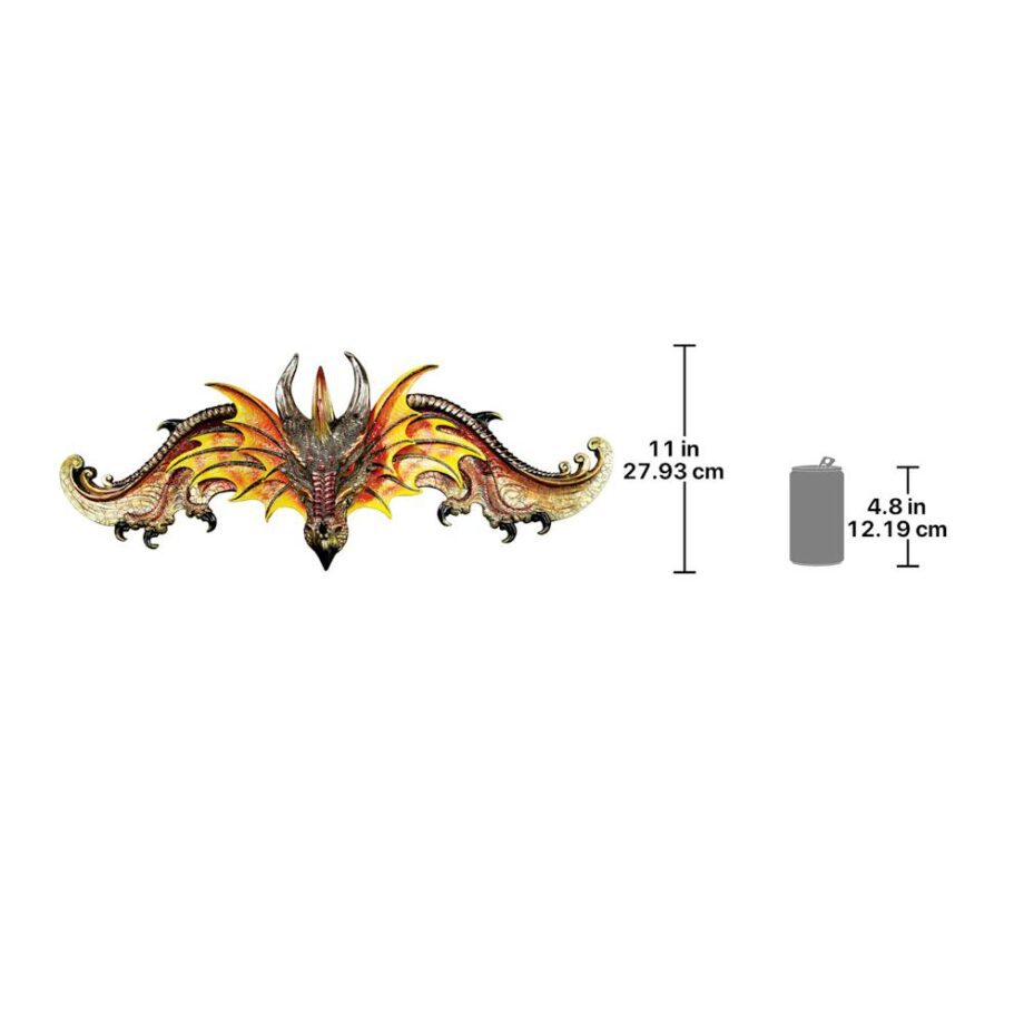 Dragon of Kingsbridge Manor Sculptural Wall Pediment: Each