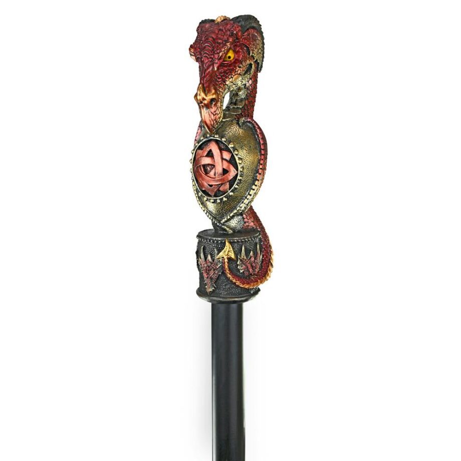 Dragons Thorne Collection: Celtic Battle Dragon Walking Stick