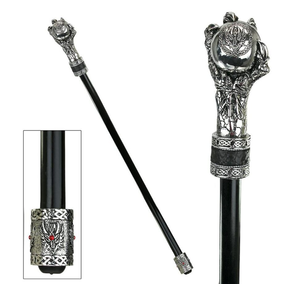 Dragons Thorne Collection: Dragons Grasp Gothic Walking Stick QS292249