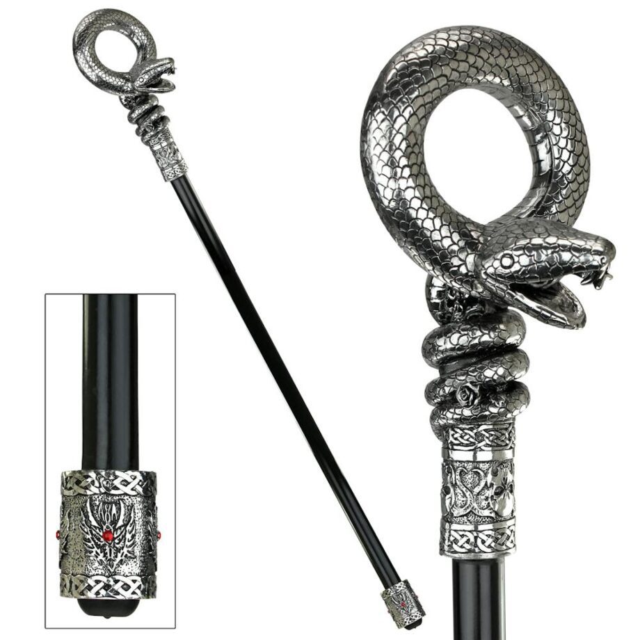 Dragons Thorne Collection: Medusa's Snake Walking Stick QS292250