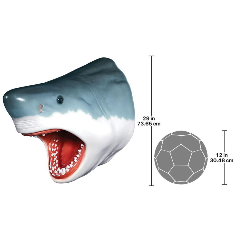 The Great White Shark Wall Mount Trophy Sculpture