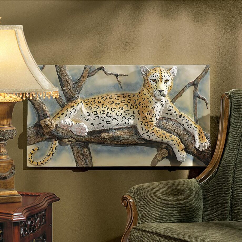 The Leopards Lair Frieze Wall Sculpture NG33377