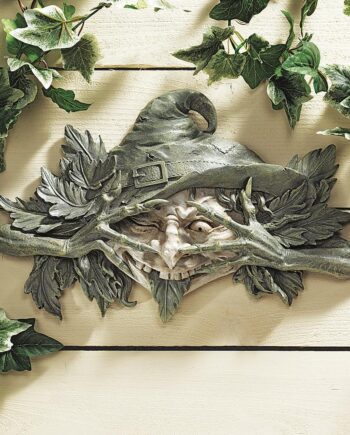 The Poison Ivy Forest Witch: Greenman Wall Sculpture CL5312