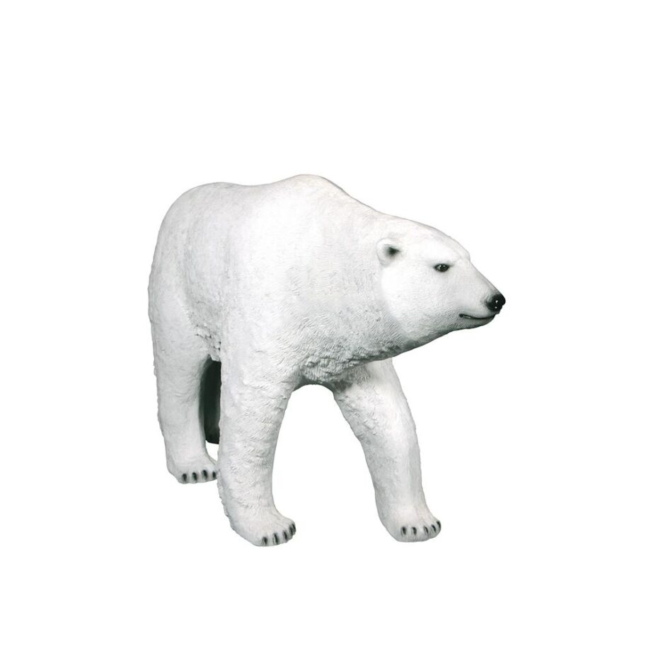 The Polar Bear on the Prowl Statue