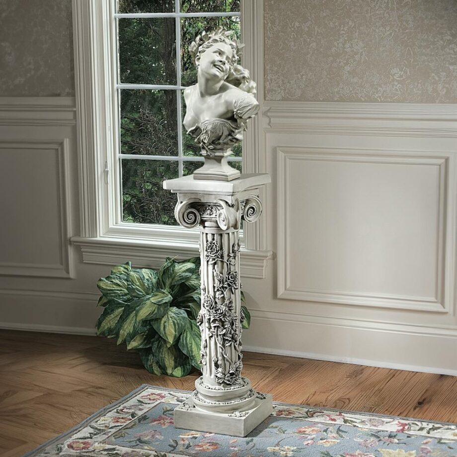 The Rose Garland Victorian Sculptural Pedestal EU2866