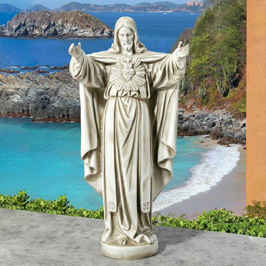 The Sacred Heart of Jesus Spiritual Garden Statue LY712152