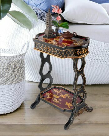 The Terrace of Shanghua Asian Style Lacquered Side Table OA134