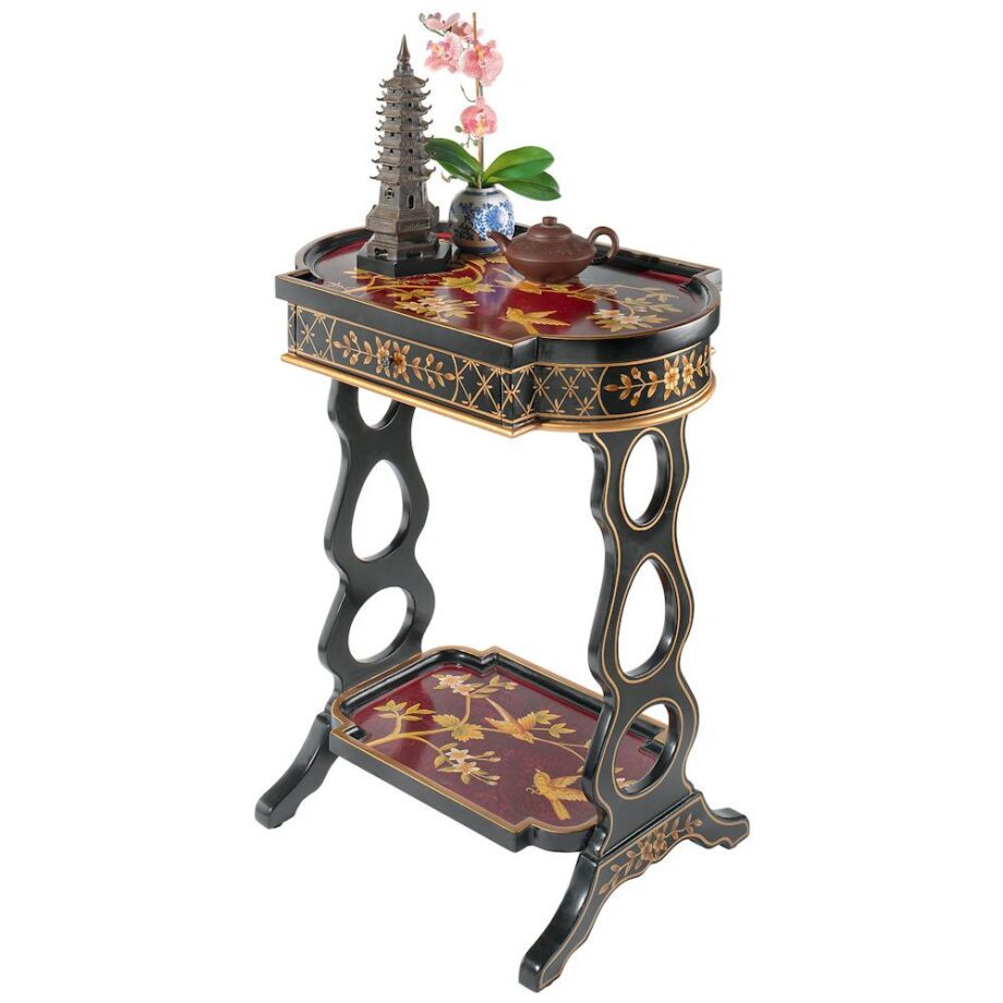 The Terrace of Shanghua Asian Style Lacquered Side Table