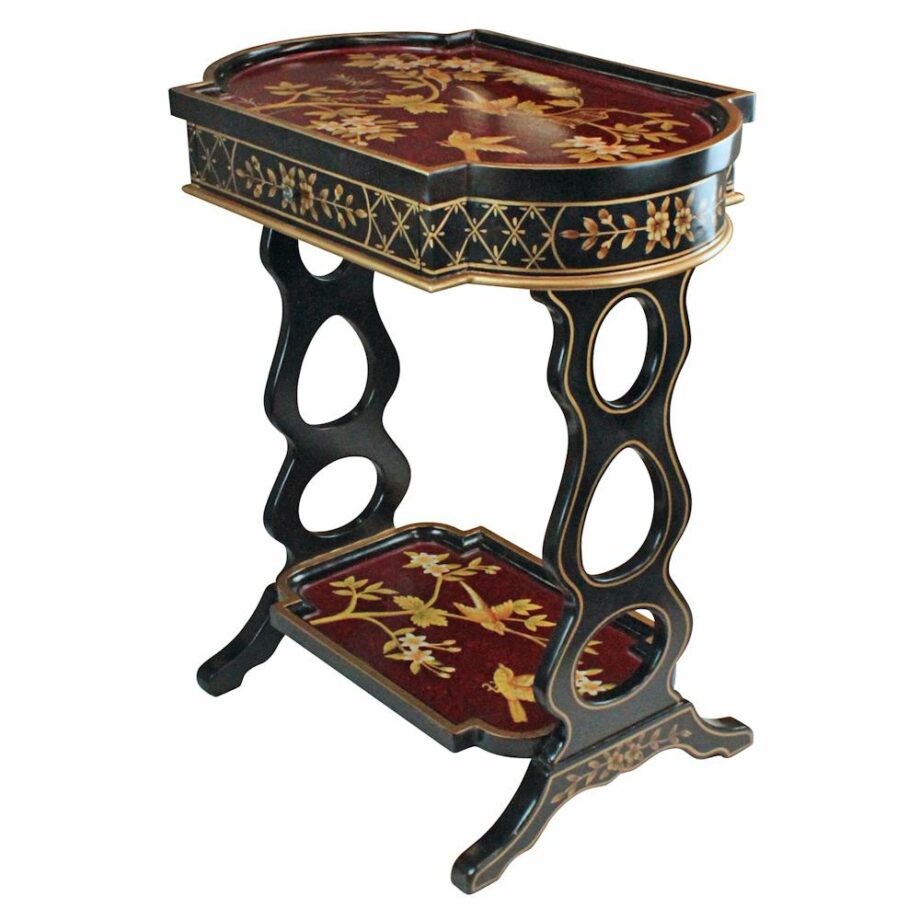 The Terrace of Shanghua Asian Style Lacquered Side Table