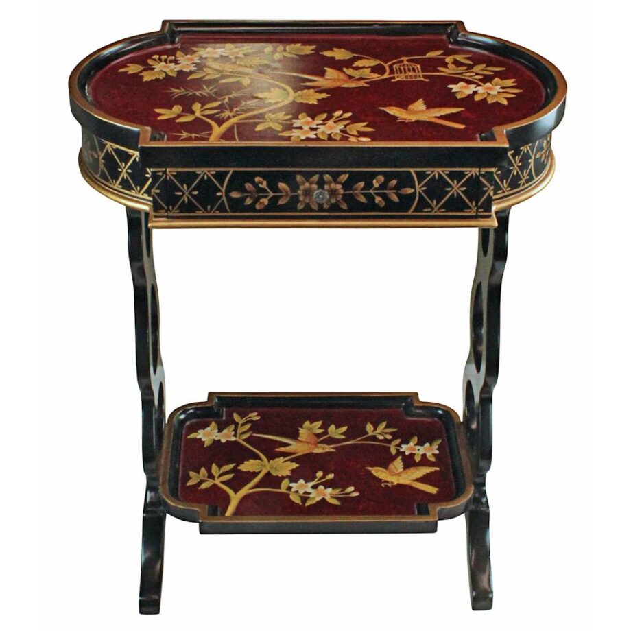 The Terrace of Shanghua Asian Style Lacquered Side Table