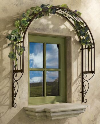 Thornbury Ornamental Metal Garden Window Trellis: Each FZ1579