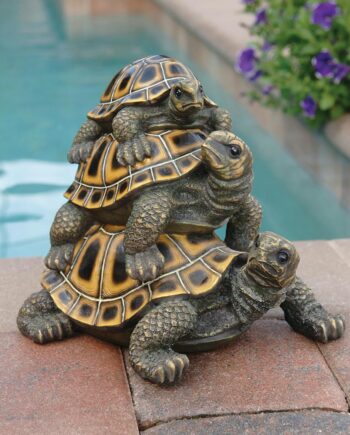 Three's a Crowd Stacked Turtle Statue: Medium QL56360