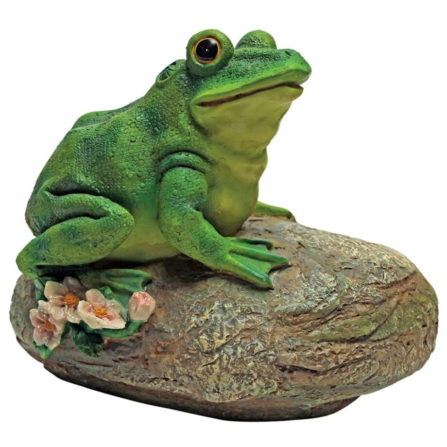 Thurston, the Frog, Garden Rock Sitting Toad Statue