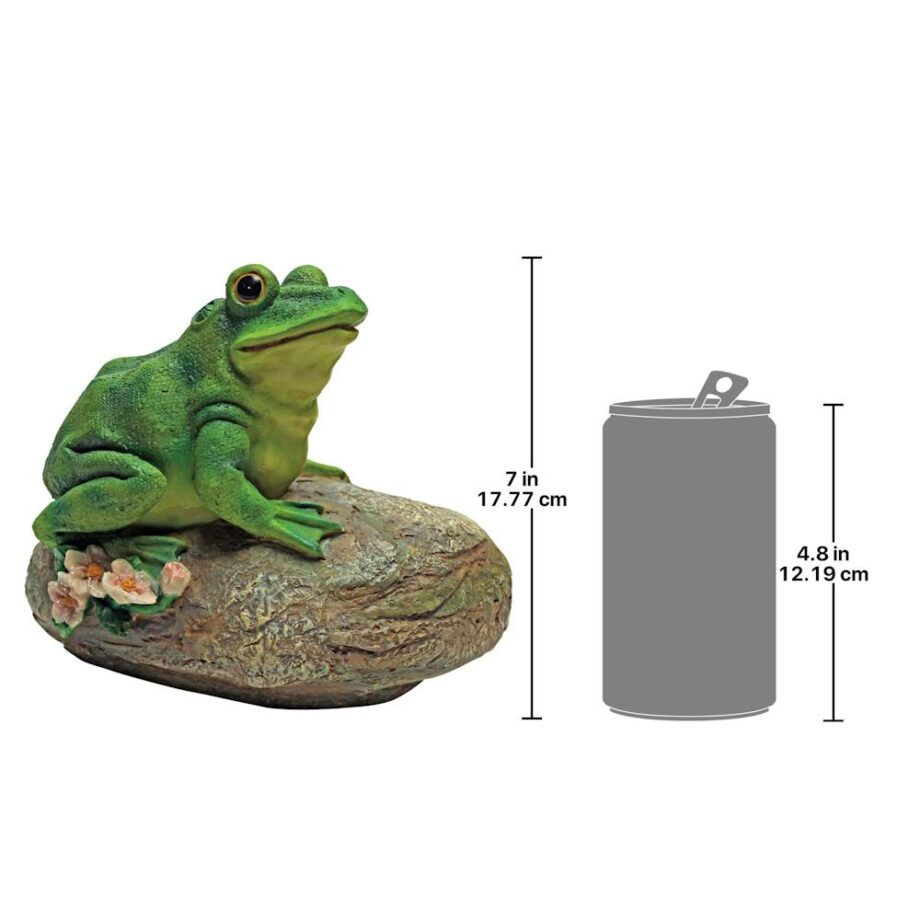 Thurston, the Frog, Garden Rock Sitting Toad Statue