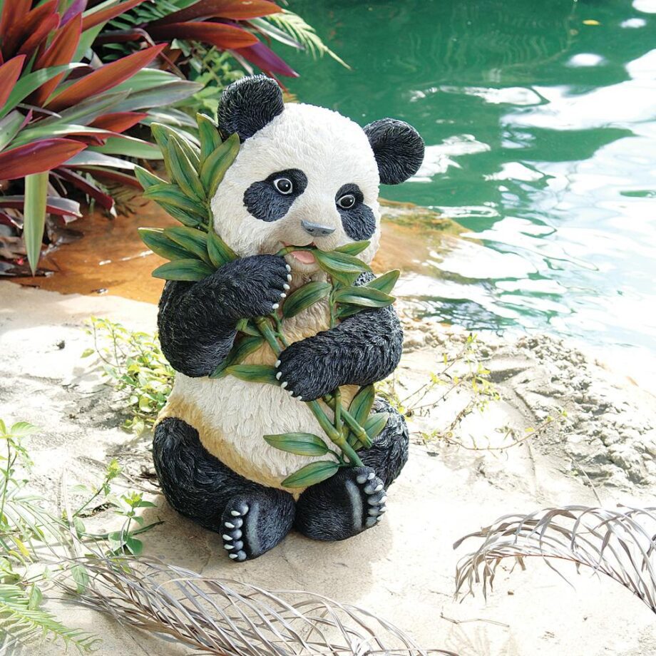 Tian Shan the Asian Panda Bear Garden Statue NG34260