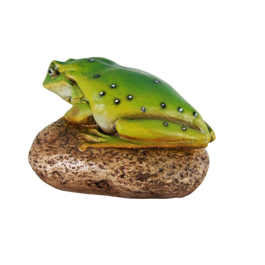 Finneas the Frog Garden Rock Sitting Toad Statue