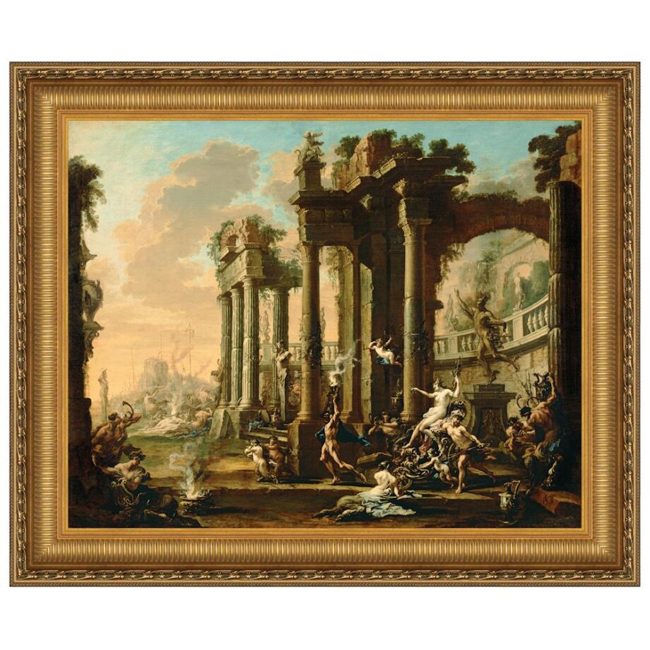 The Triumph of Venus Framed Canvas Replica Painting: Small DA4891