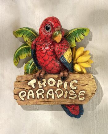 Tropic Parrot Paradise Wall Sculpture AL18623