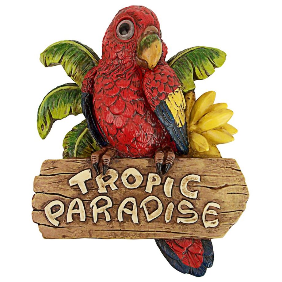 Tropic Parrot Paradise Wall Sculpture