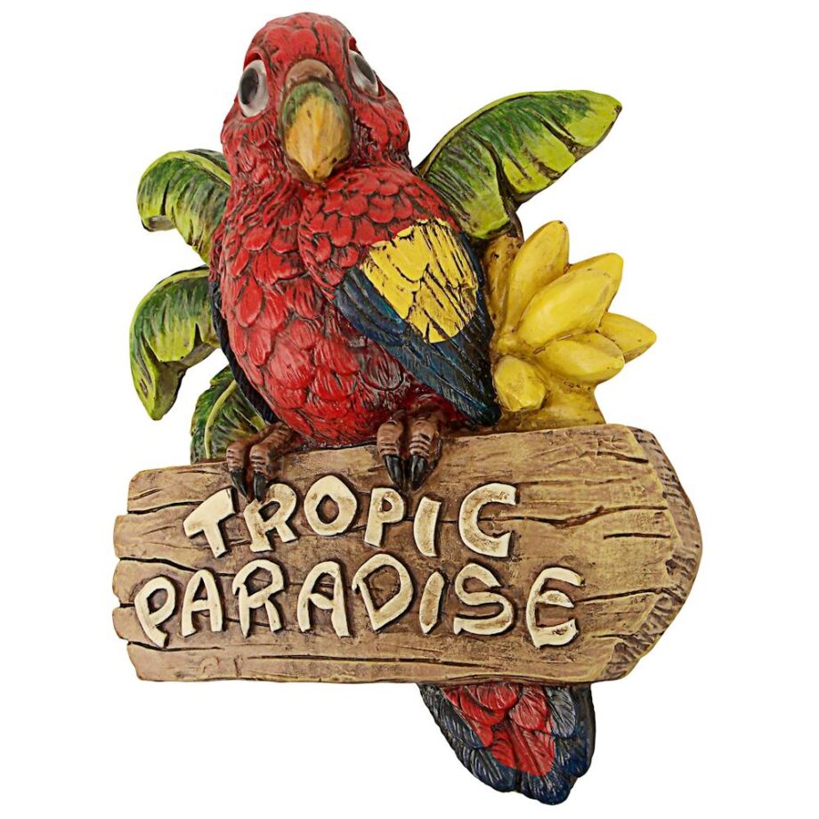 Tropic Parrot Paradise Wall Sculpture