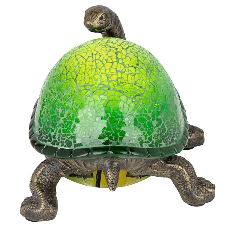 Nocturnal Turtle Mosaic Glass Illuminated Sculpture