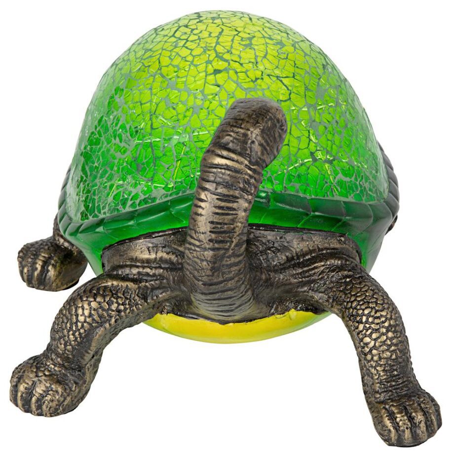 Nocturnal Turtle Mosaic Glass Illuminated Sculpture