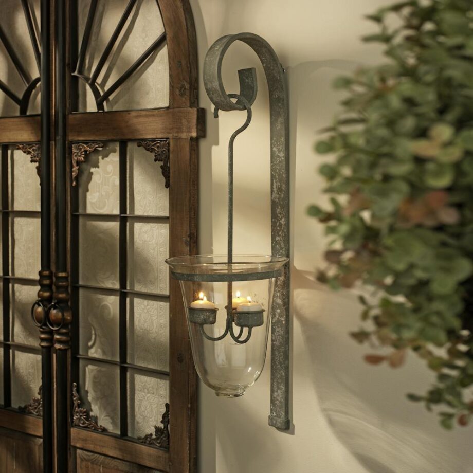 Tuscan Hanging Candeliere Glass Pendant Sconce MH35549