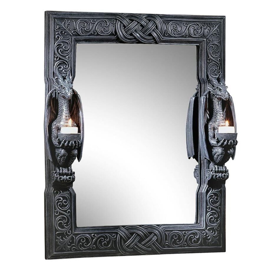 Dragons Thorne Twin Sentinel Dragons Wall Mirror