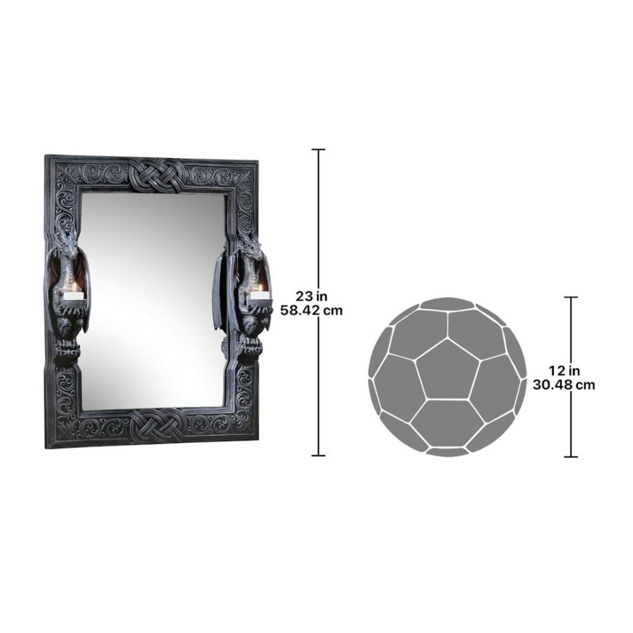 Dragons Thorne Twin Sentinel Dragons Wall Mirror