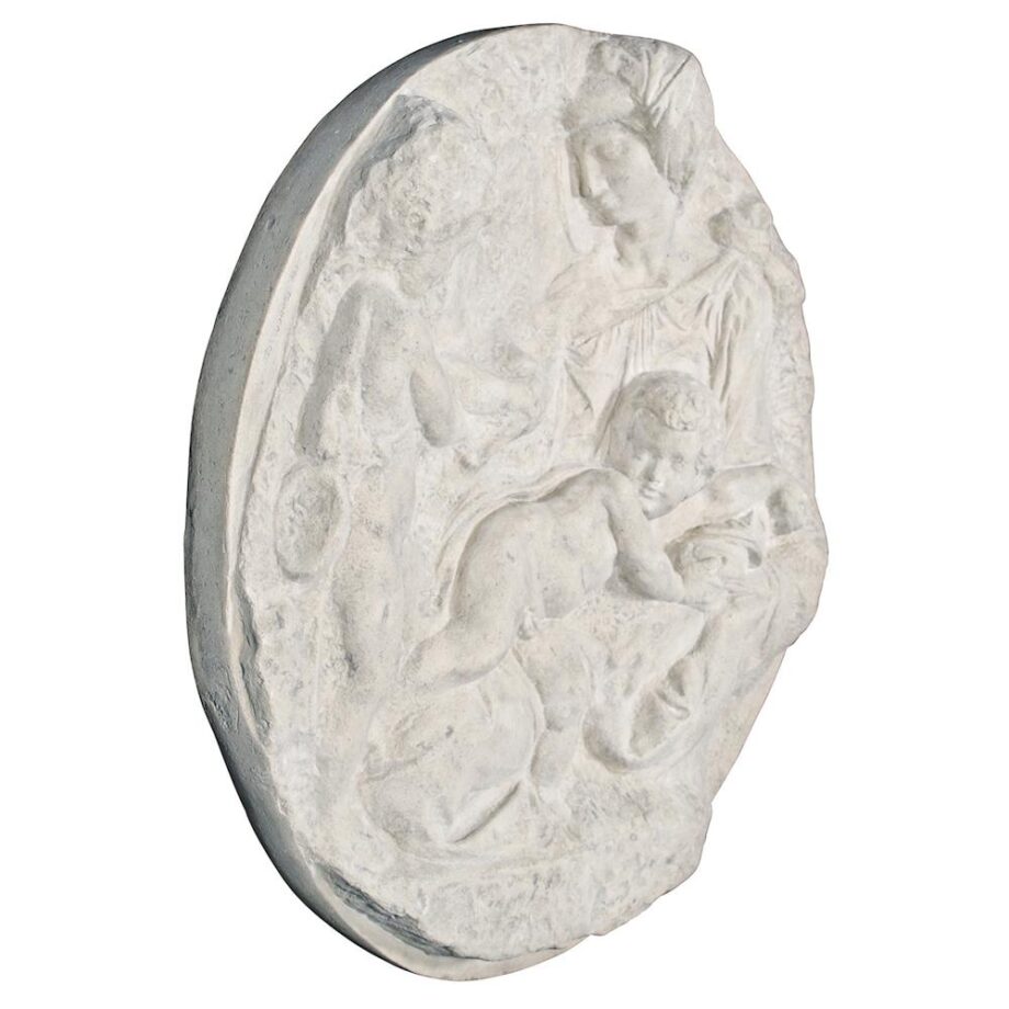 Direct Casting of The Virgin and Child with the Infant Saint John Wall Sculpture