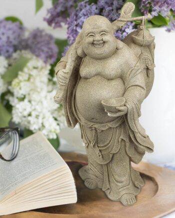 Wandering Happy Hotei Buddha Statue JQ3859