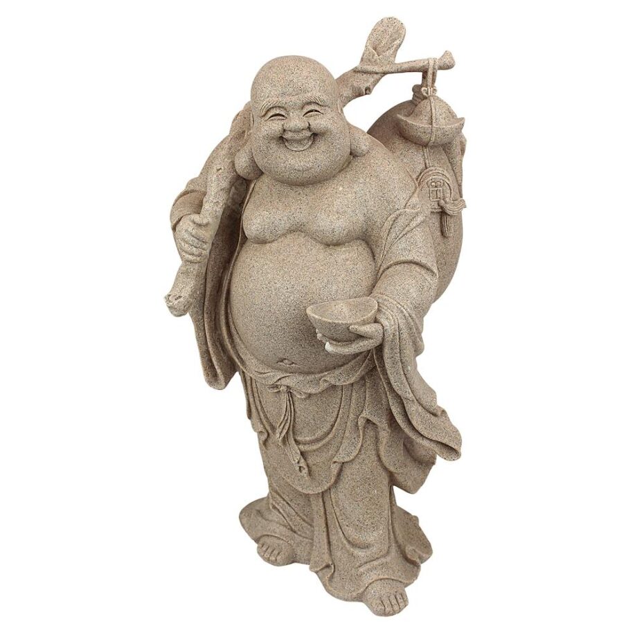 Wandering Happy Hotei Buddha Statue