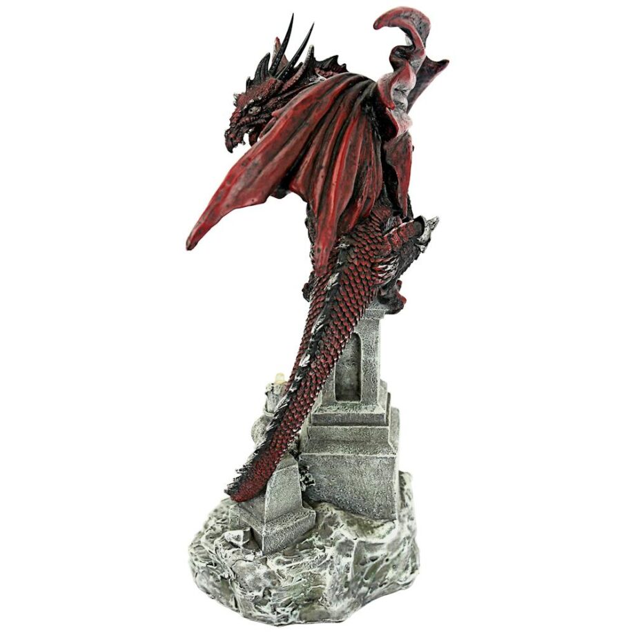 Warrior Dragon of the Necropolis Gothic Cemetery Statue