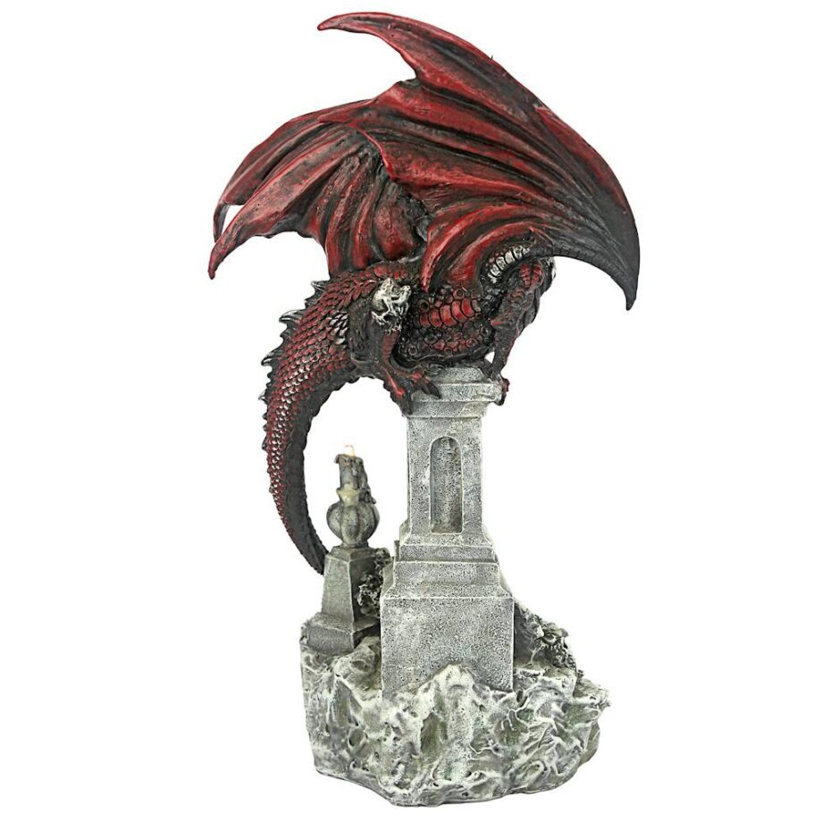 Warrior Dragon of the Necropolis Gothic Cemetery Statue