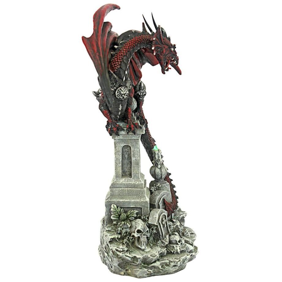 Warrior Dragon of the Necropolis Gothic Cemetery Statue