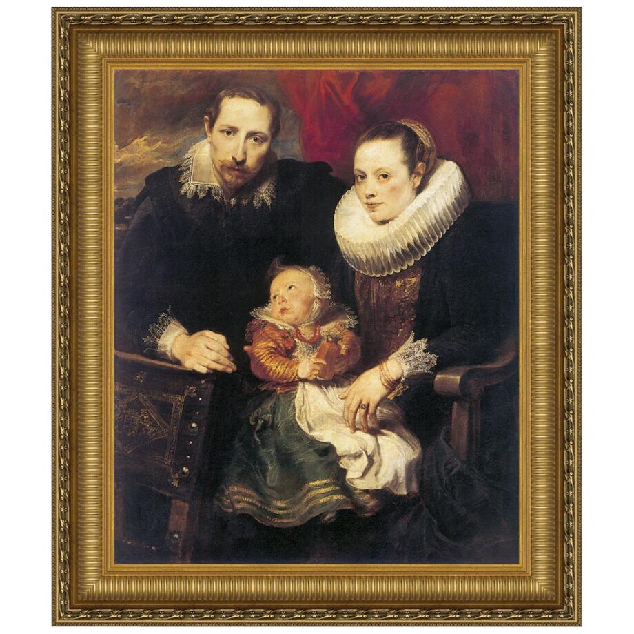 Wildens Family Portrait Framed Canvas Replica Painting: Small DA1971