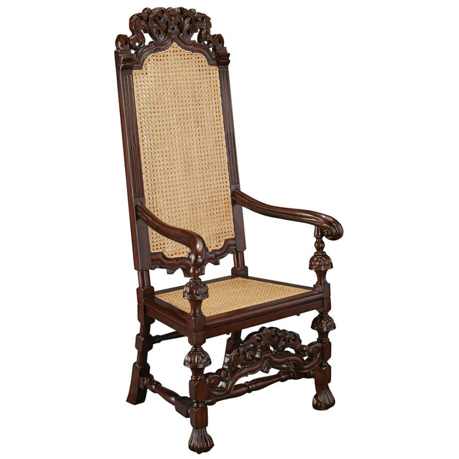 William and Mary Mahogany Armchair: Each