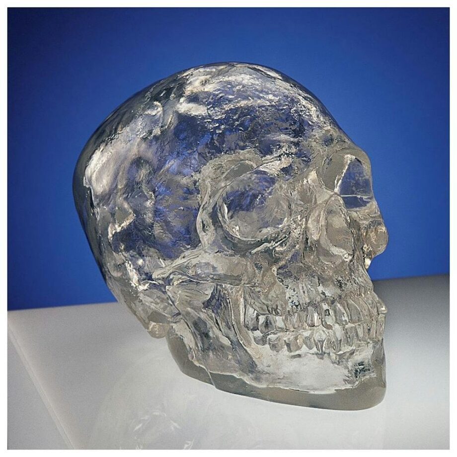 Wisdom's Journey Faux Crystal Skull Statue PD1204