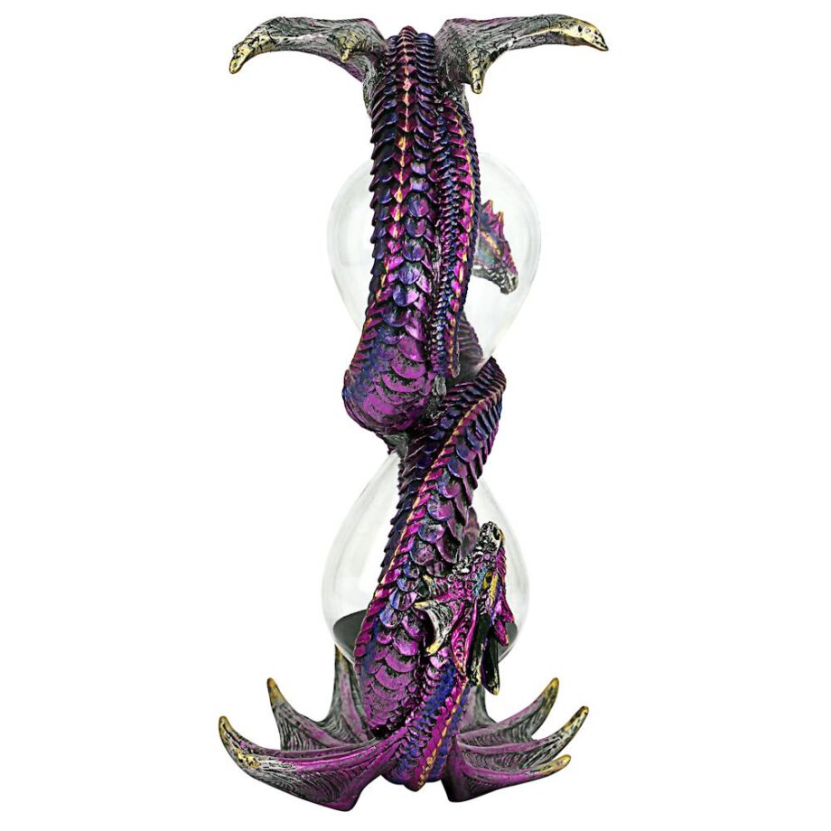 Witness to Time Gothic Dragon Sand Timer Hourglass Statue