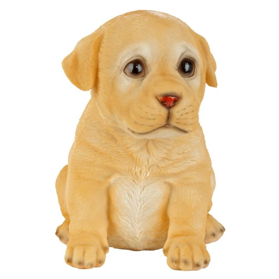 Yellow Lab Puppy Partner Collectible Dog Statue JQ110869