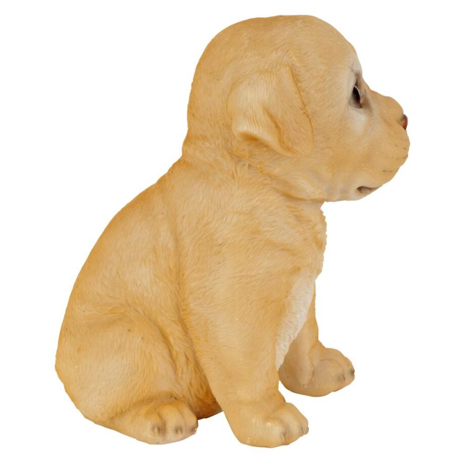 Yellow Lab Puppy Partner Collectible Dog Statue